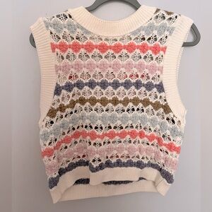 Pastel Zara Crochet Vest